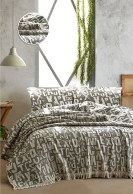 Покрывало TINEGER BED SPREAD цвет серый (GREY)  
