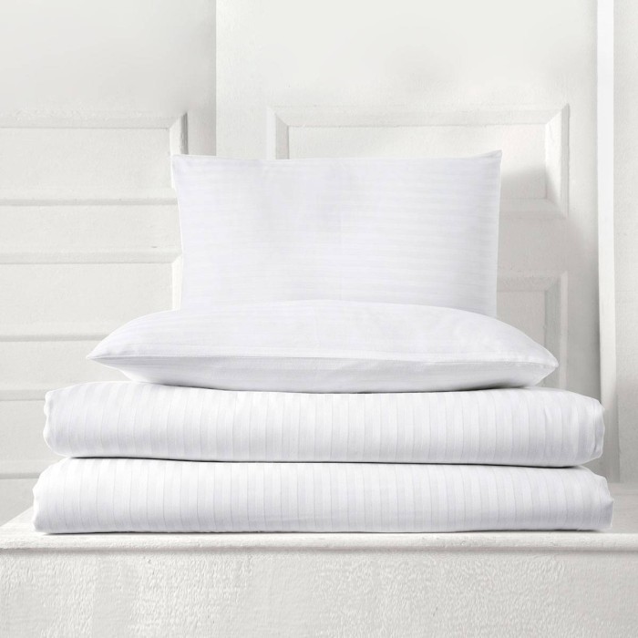 Постельное Белье Arya Сатин 2 Сп. 200Х220 Otel Белый