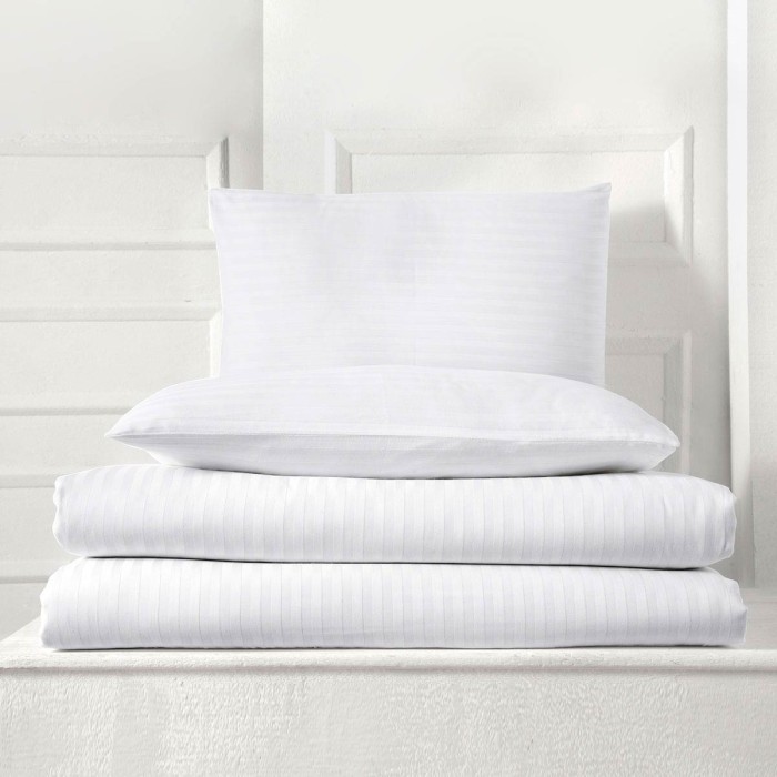 Постельное Белье Arya Сатин 2 Сп. 200Х220 Otel Белый