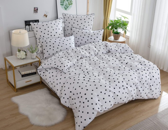 Керри (белая) Комплект постельного белья Сатин 1.6