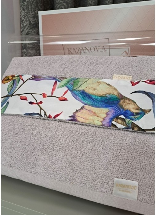 Комплект полотенец Adora Касабланка (лаванда) 70х140см и 50х90см "KAZANOV.A"