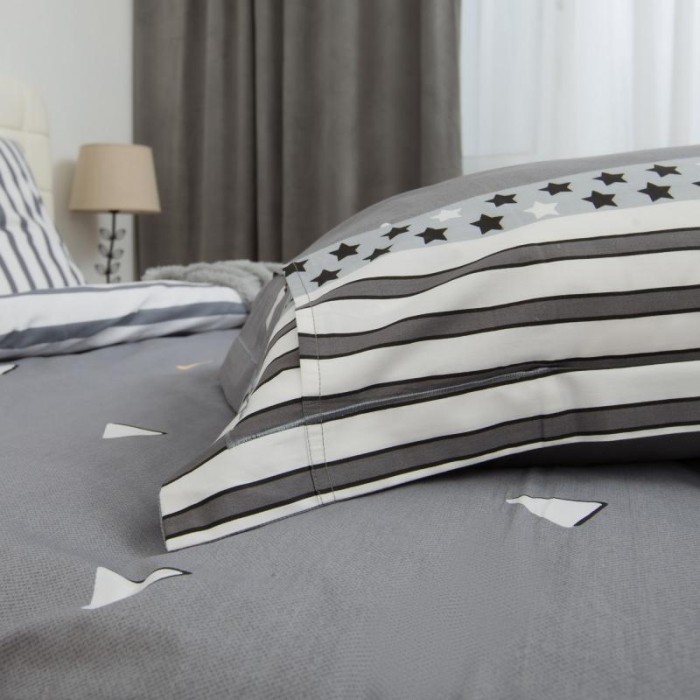 Постельное белье Asabella 408-6 евро печатный сатин