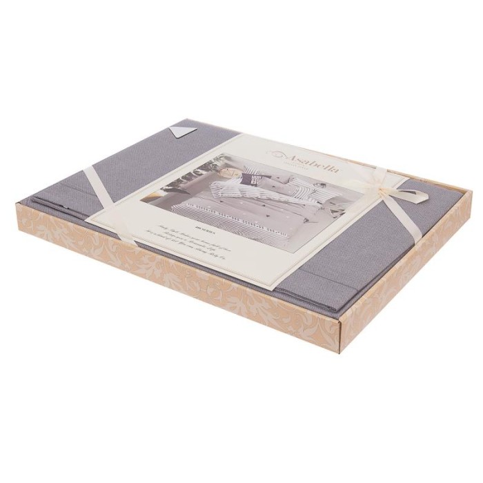 Постельное белье Asabella 408-6 евро печатный сатин