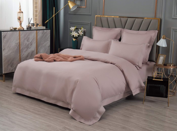 Дайкири (лиловый) Евро Комплект постельного белья сатин