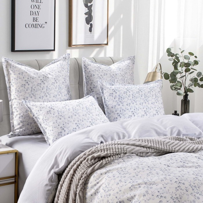 Майя голубой Комплект постельного белья Сатин 2х