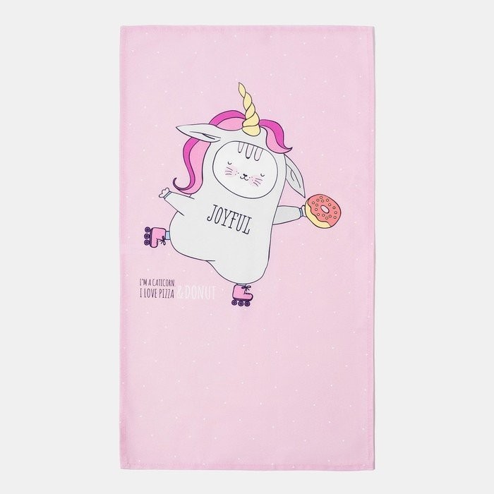 Полотенце "Этель" Caticorn 40х73 см,  100% хлопок, саржа 190 г/м2