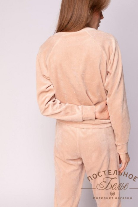 Лорен женский костюм велюровый чайная роза M