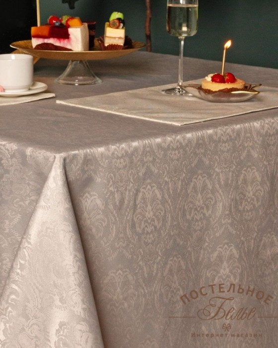 Эллиада серая Скатерть 140х180