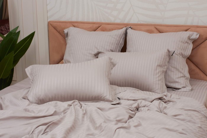 Моне (пеп лиловый) страйп сатин 7Е