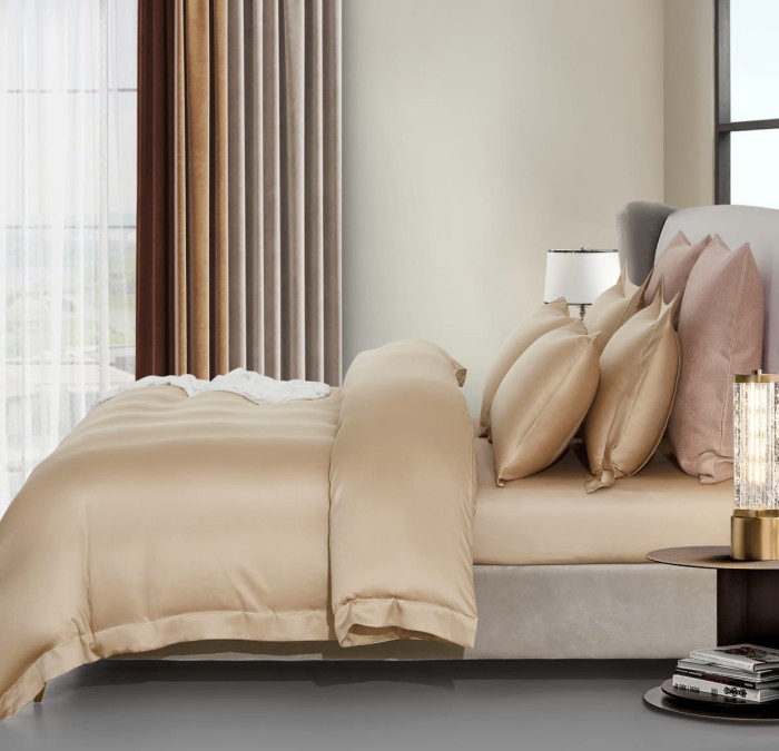 Постельное белье Arya Бамбук Tencel Arty Золотистый