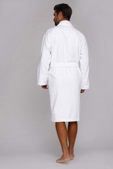 Махровый халат унисекс Heaven (E 363) Белый