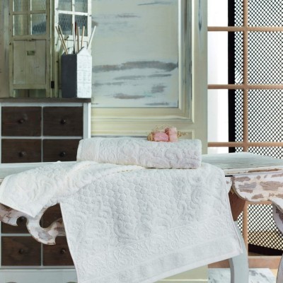 ANJI (крем) 50х90 Полотенце Жаккард