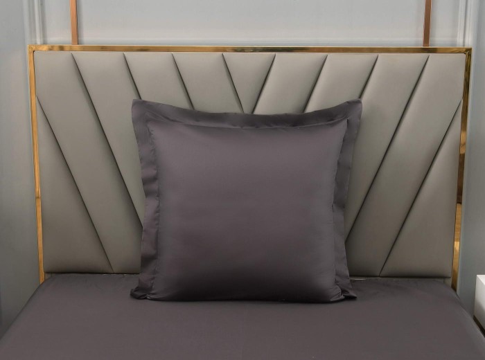 Дайкири (антрацит) Евро Комплект постельного белья сатин