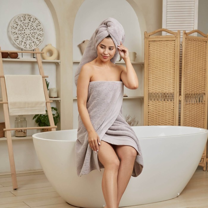 Полотенце для СПА Шанти 84х152 (лавандовый)