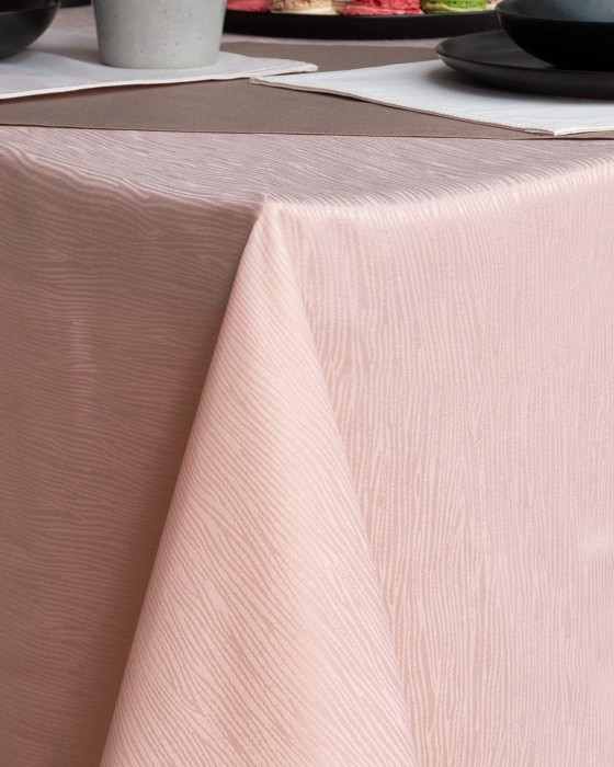 Джинни пепел роза Скатерть круглая 160см