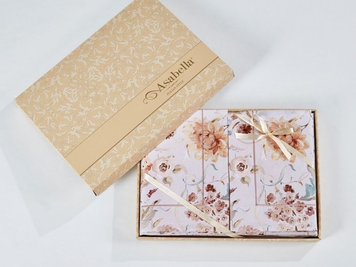 Комплект постельного белья Евро, египетский хлопок Premium 2264-6 