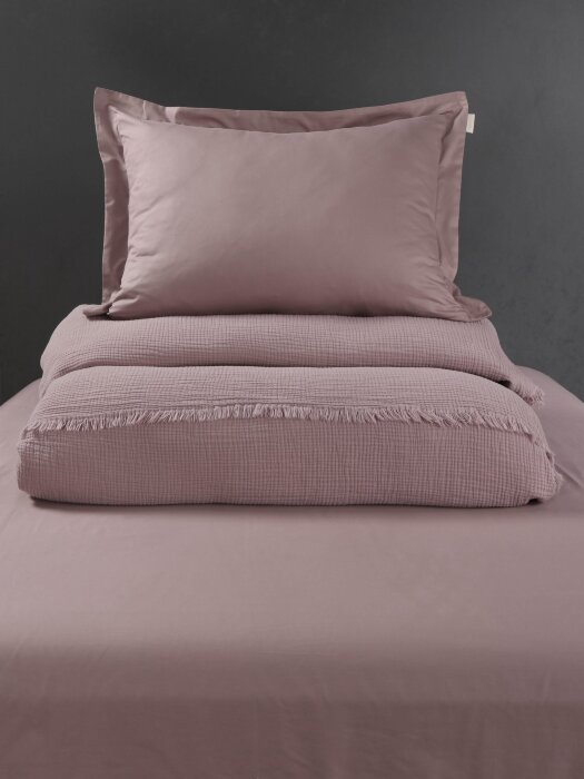 Комплекты для сна Stonewash Muslin (пыльная роза) комплект с покрывалом Семейный