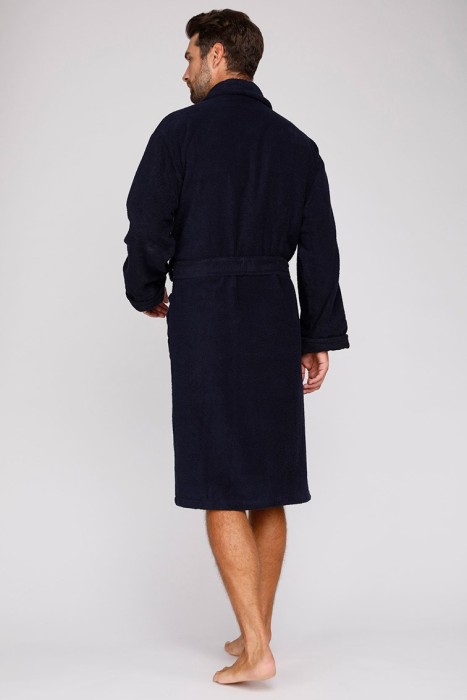 Махровый халат унисекс Heaven (E 363) Темно-Синий