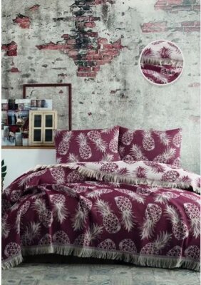 Плед ANANAS BED SPREAD цвет красный (RED)  