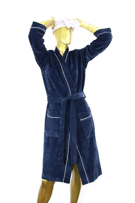 Венера M (синий) Халат велюровый