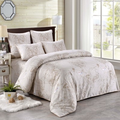 Атлас Комплект постельного белья сатин Евро 4н