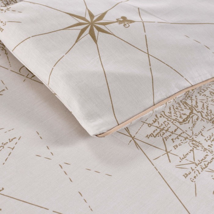 Атлас Комплект постельного белья сатин Евро 4н