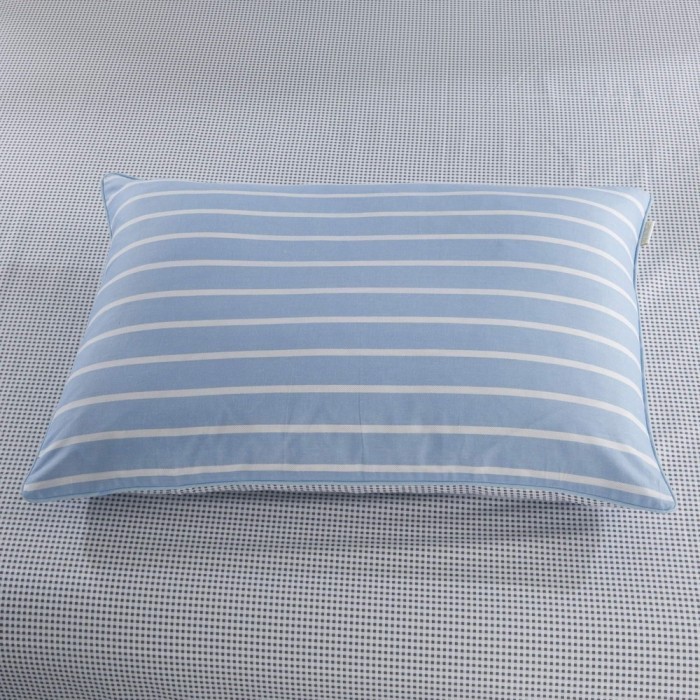 Дарио (голубой) Комплект постельного белья сатин Евро 4н