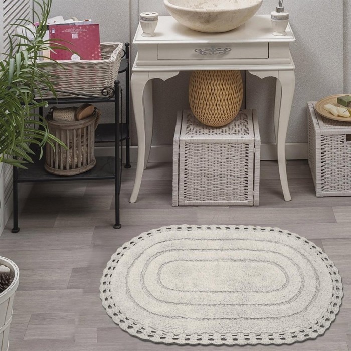 YANA (стоун) Коврик для ванной кружевной 50х70