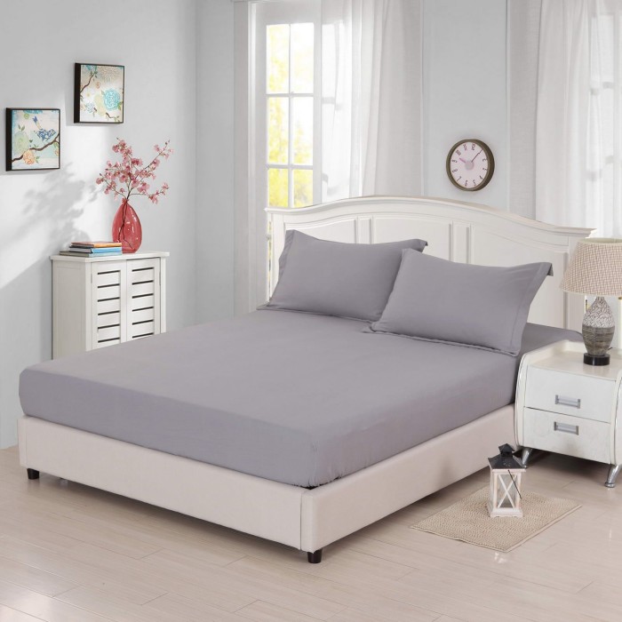 Ирианна (темно серая) Наволочки Жатка 50х70 (2шт)