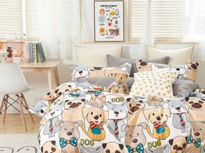 Постельное белье Asabella 1688-4XS полуторное печатный сатин