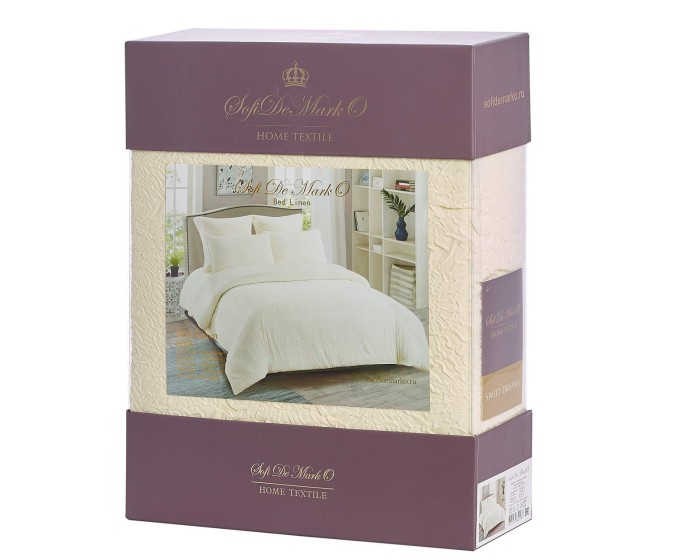 Эйприл (молоко) Комплект постельного белья жатка Евро 4н