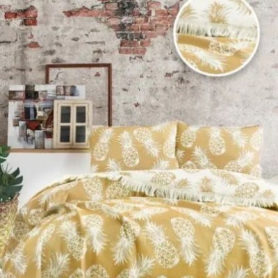 Покрывала Турция ANANAS BED SPREAD YELLOW-205x240