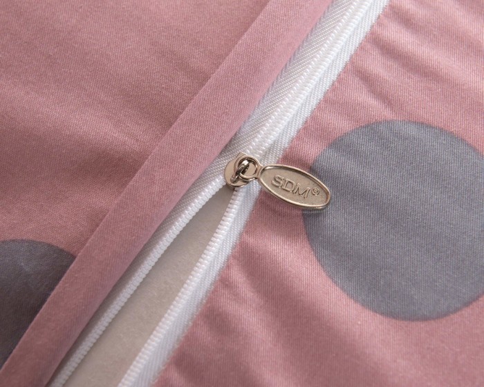 Колин (розовый) Комплект постельного белья сатин Евро 4н