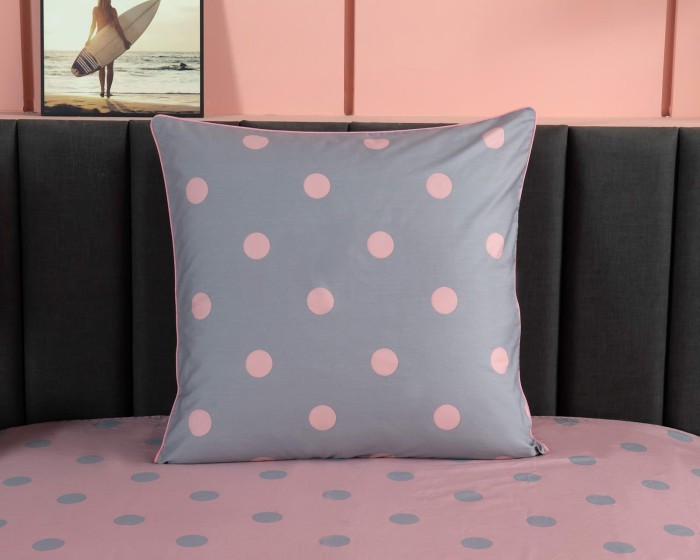 Колин (розовый) Комплект постельного белья сатин Евро 4н