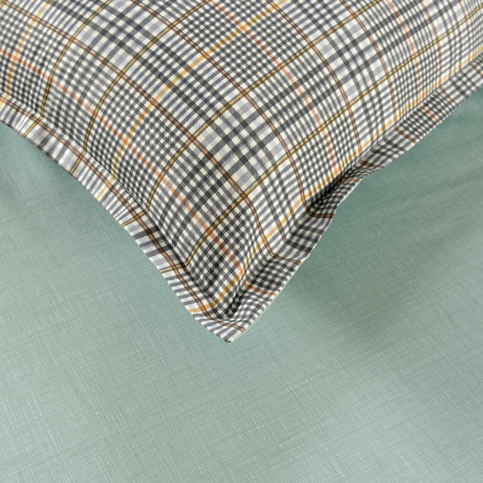 Лавр (серый) Комплект постельного белья сатин 1.6