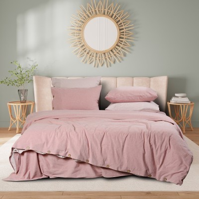 Постельное бельё Sharmes  &quot;Rustic melange&quot; 1,5 спальный (розовый)