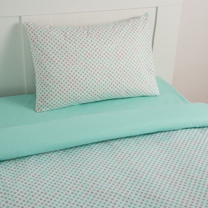 Постельное бельё «Этель» 1,5 сп Горошек 143х215 см, 150х214 см, 50х70 см -1 шт, 100% хл, бязь