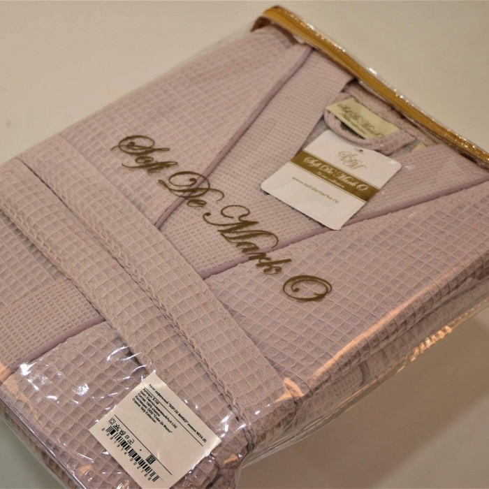 NEVA  S (светло сирен) Халат вафельный кимоно