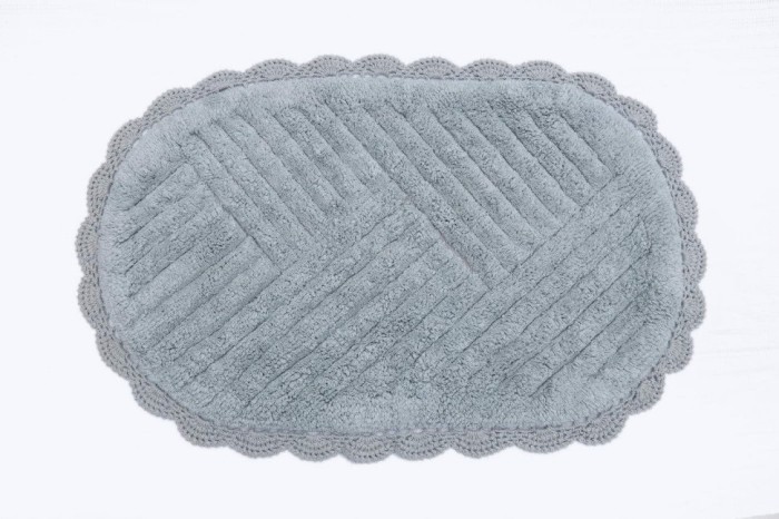EMMA (голубой) Коврик для ванной кружевной 60х100