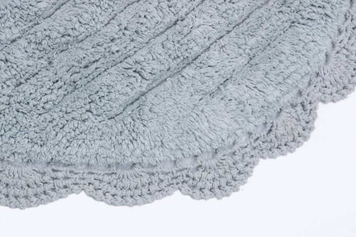 EMMA (голубой) Коврик для ванной кружевной 60х100