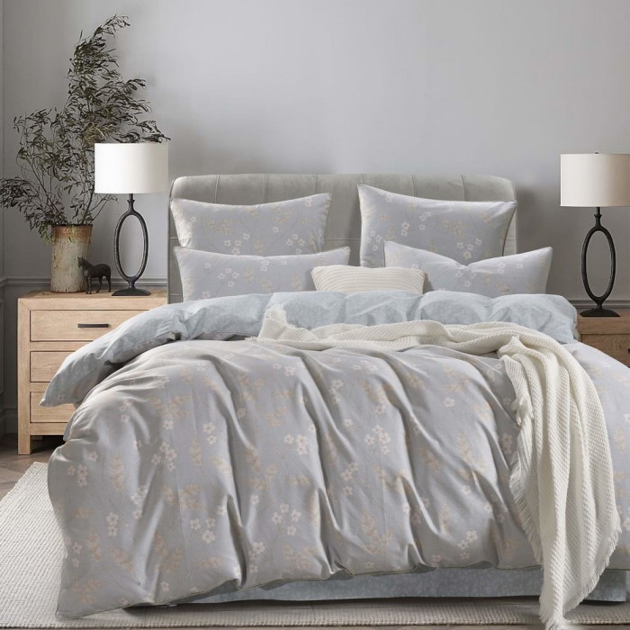 Мая (серая) Комплект постельного белья сатин 7Е