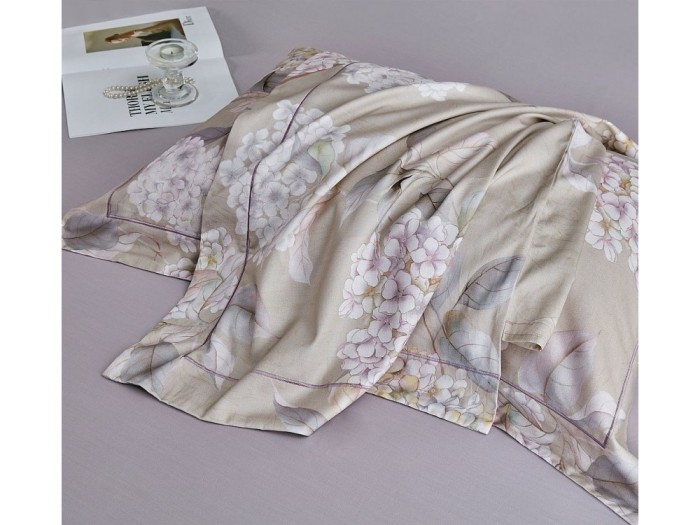 Комплект евро с летним одеялом из фланели-тенсел 200х220 см, 2297-OMP 