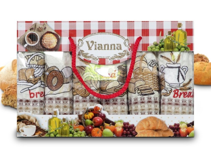 Набор кухонных полотенец Vianna Luxury Series (35x50 - 6 шт) 8052-01