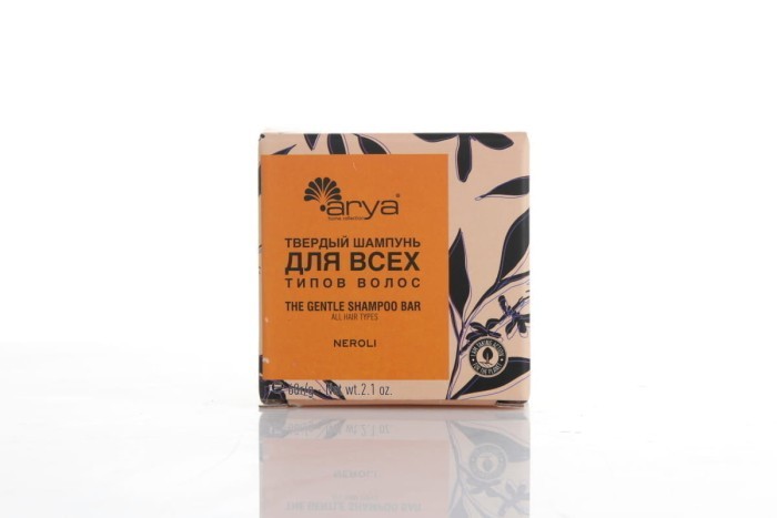 Твердый шампунь Arya для волос Neroli Оранжевый