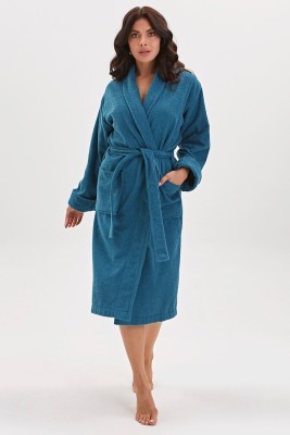 Махровый халат унисекс Heaven (E 363) Морская волна