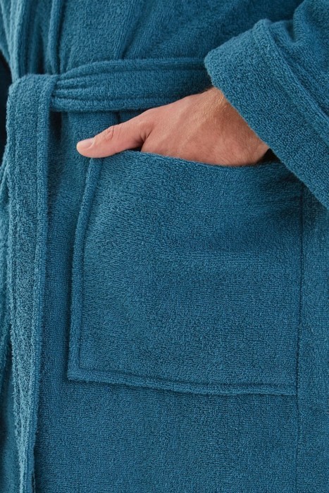 Махровый халат унисекс Heaven (E 363) Морская волна