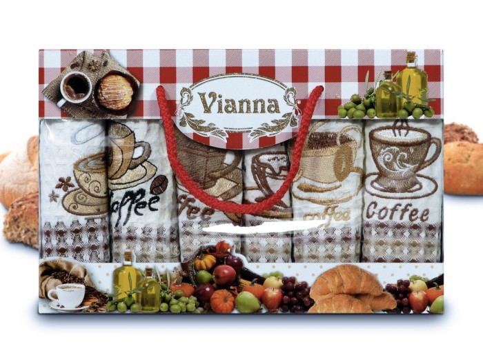 Набор кухонных полотенец Vianna Luxury Series (35x50 - 6 шт) 8052-12