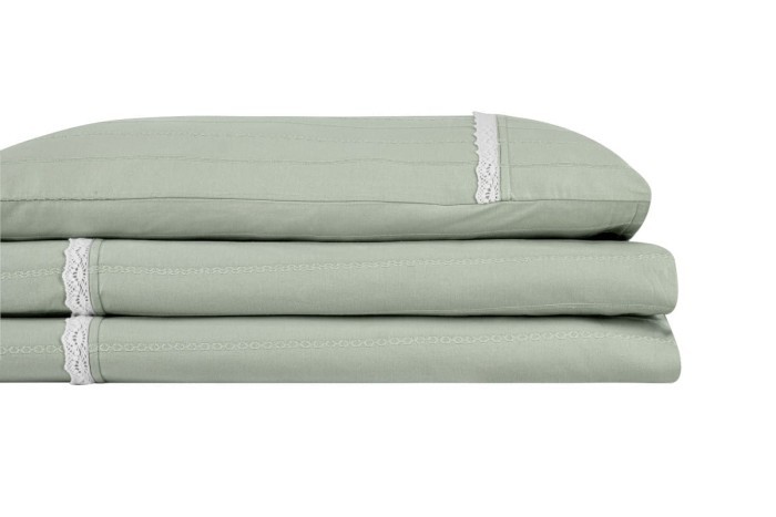 Постельное белье Arya с эффектом Stone Washed Minty