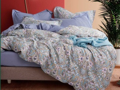 Постельное белье Asabella 1341-7 семейное печатный сатин