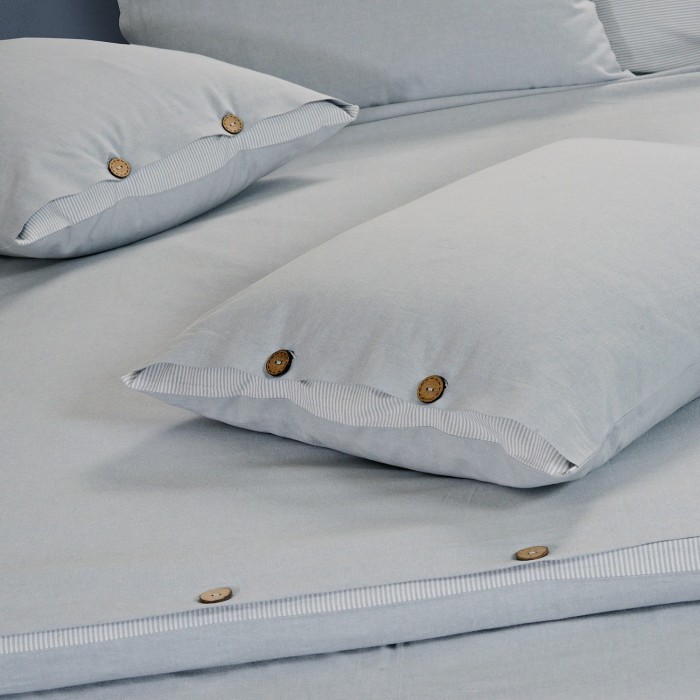 Постельное бельё Sharmes  "Rustic melange" 1,5 спальный (голубой )